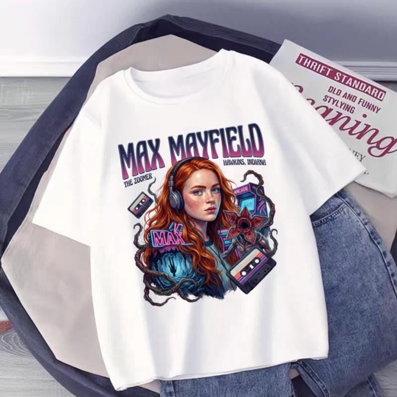 Summer Fashion New Trend Stranger Things Max Cartoon T-Shirt 100