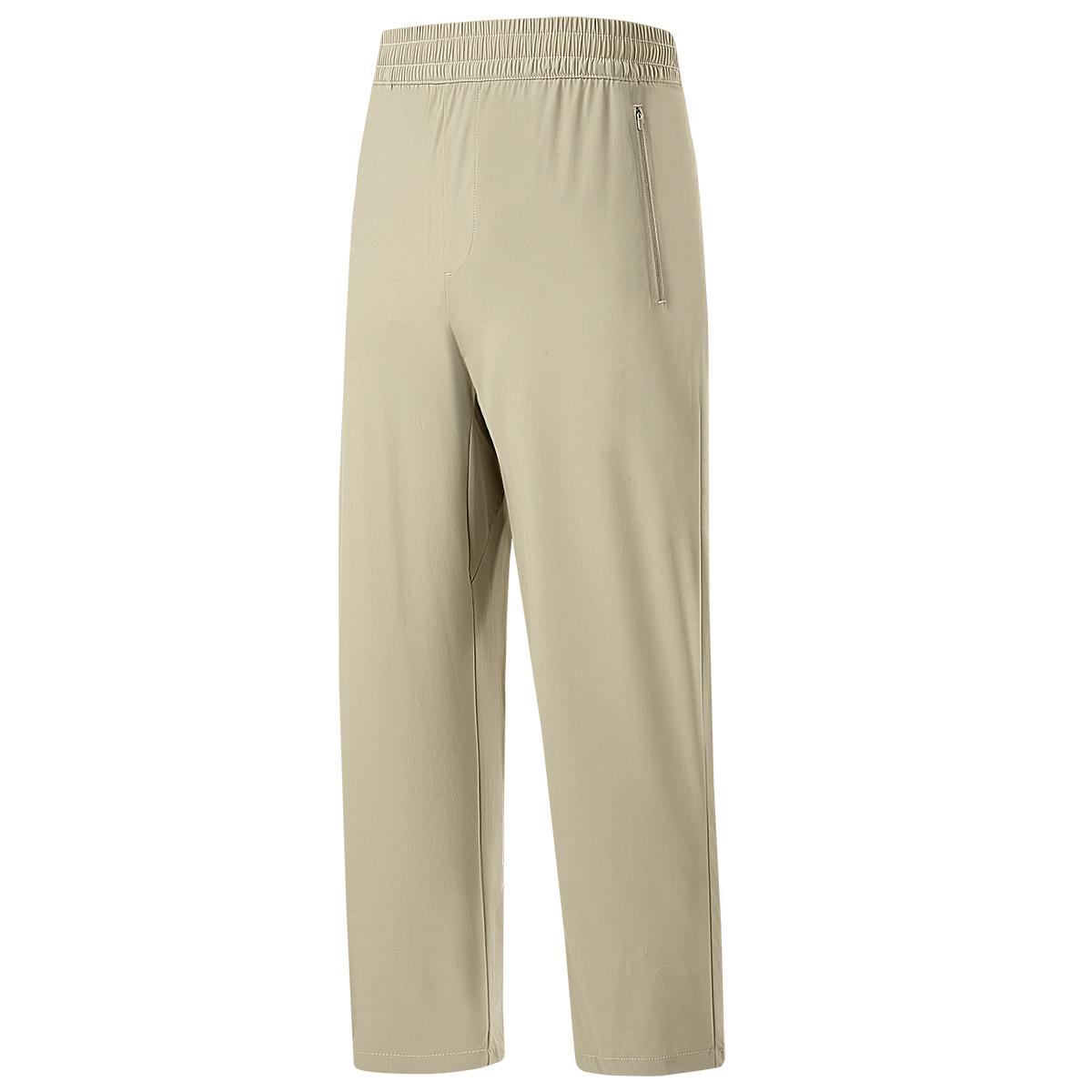 

Ice Silk Pants Men s Casual Straight Leg Slim Fit Trousers Thin Quick-drying Pants Sports Pants Running Pants 2XL хаки