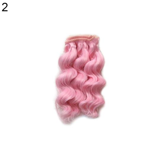 15cm Beautiful Girl Doll Toy DIY Wig Curly Wavy Hair Children BJD Accessories