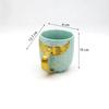 Mermaid Tail Handle Mug with Pearl Glaze Gold Creative Ceramic Golden Tea Coffee Milk Personalized Mugs Fishtail Cup Novelty