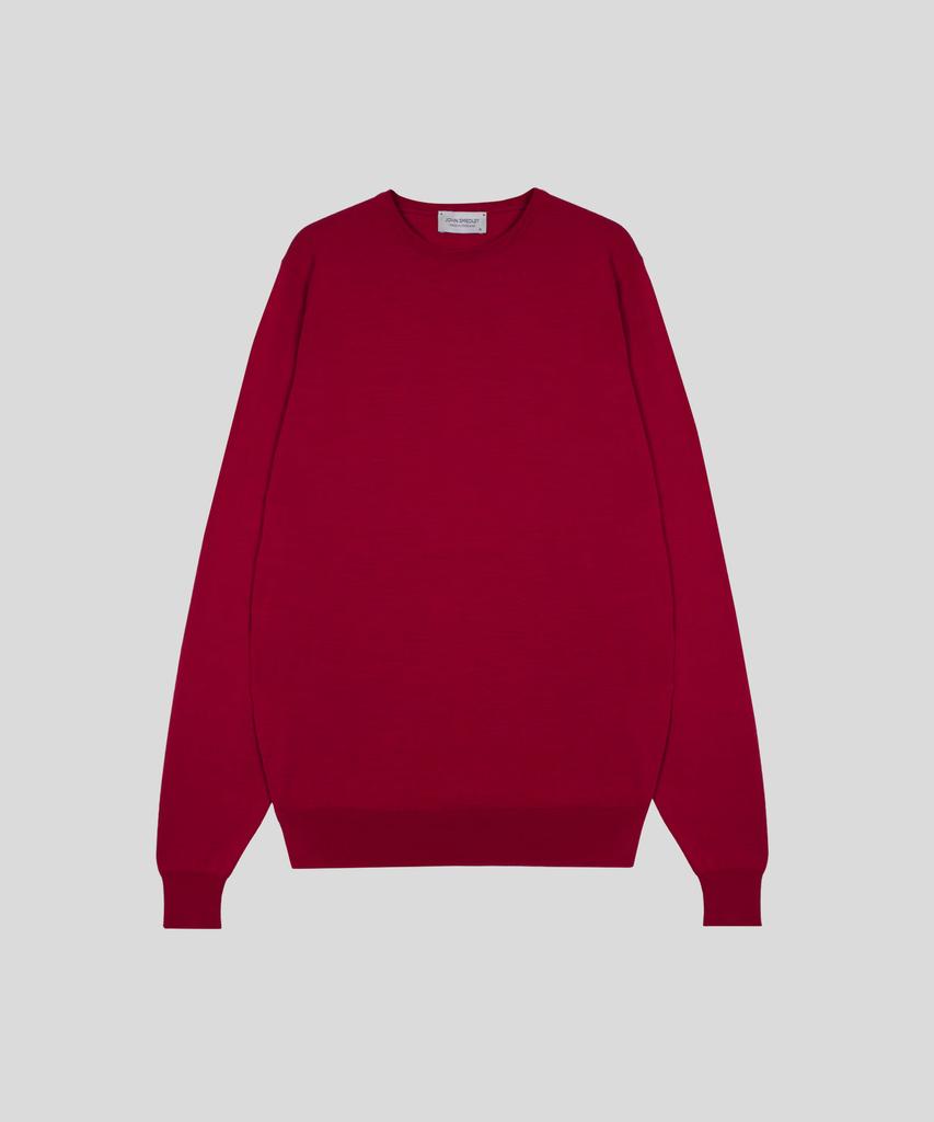 JOHN SMEDLEY Lundy Extra Fine Merino Wool Standard Fit Crew Neck Pullover Seasonal 10 Colors (A Type)