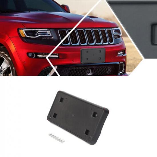 Подходит для 2014-2016 Jeep Grand Cherokee Бамперы Крепление для переднего номерного знака Черный