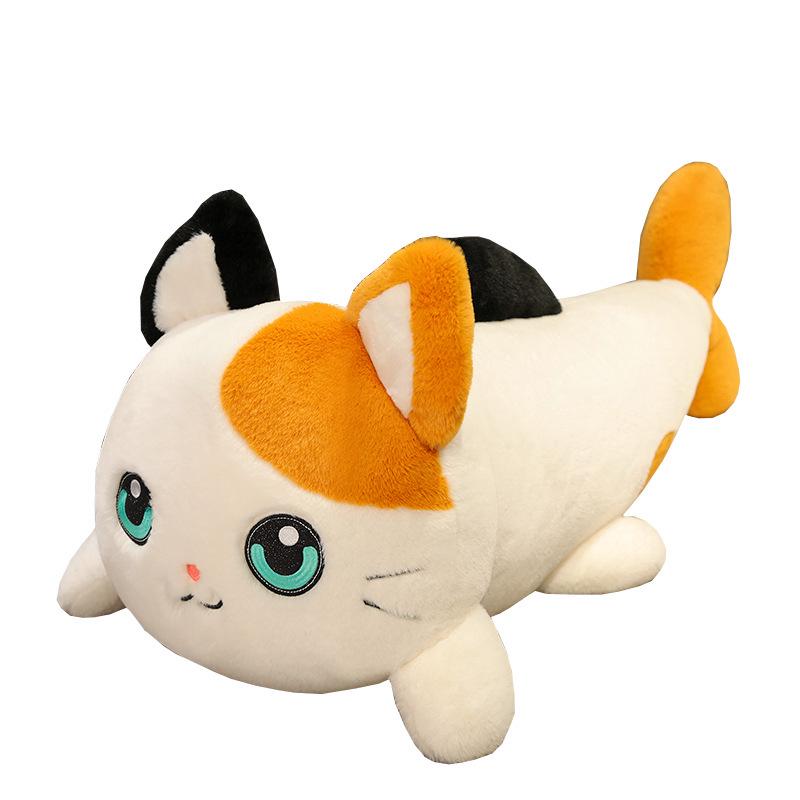 Mermaid Shark Cat Plush Hugging Pillow - Cute Home Decor Doll