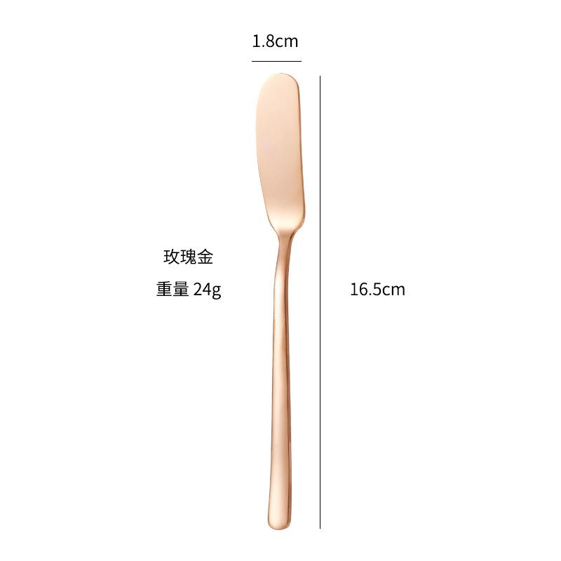 Stainless Steel Butter Knife Long Handle Cheese Bread Jam Cutter Multifunctional Western Food Tableware Kitchen Gadgets