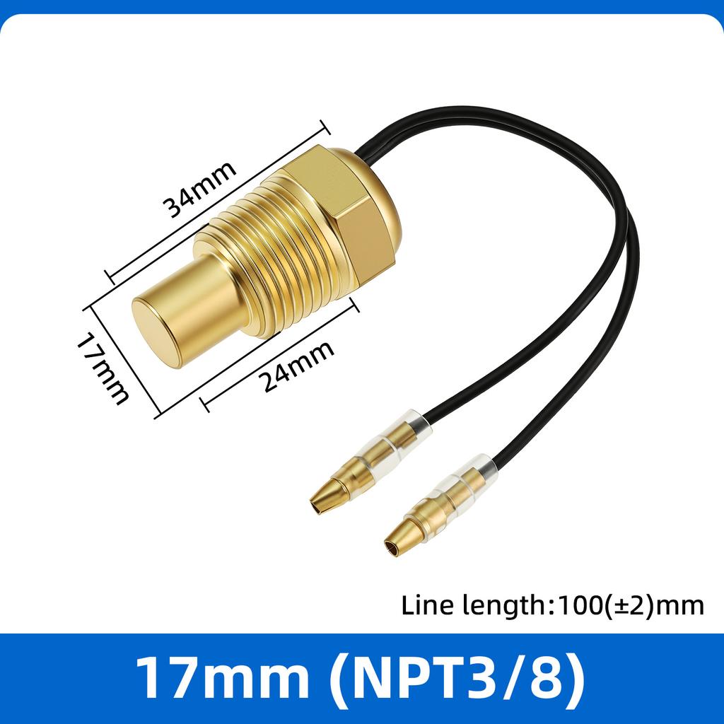 12V/24V Universal Water Temp Sensor 50K 10/12/14/16/17/21MM Signal 301-23ohm Temperature Sender For Car Truck Boat VDO Gauge