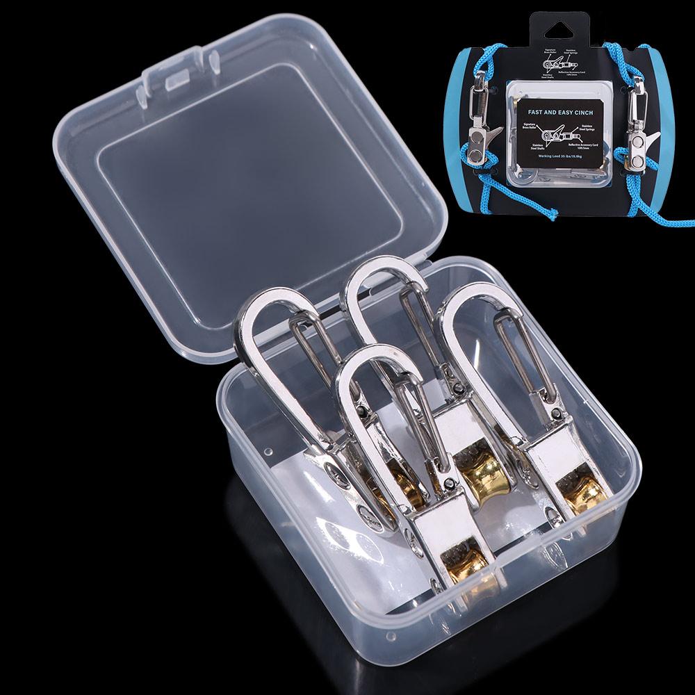 Lock Buckle Paracord Adjusters Non-Slip Cable Puller Multifunctional Rope Tension Adjuster  Outdoor