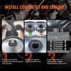 VEVOR Drive Clutch, 2-8HP Engine, 2000 RPM High-Strength Drive Clutch with Asymmetric Designed Wheels & Robust Rubber Belt