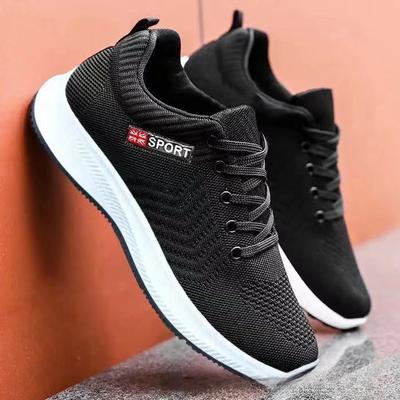 Men's Shoes Spring Flying Woven Casual Shoes Men's Korean Version of Breathable Trendy Shoes Fashion Sports Shoes