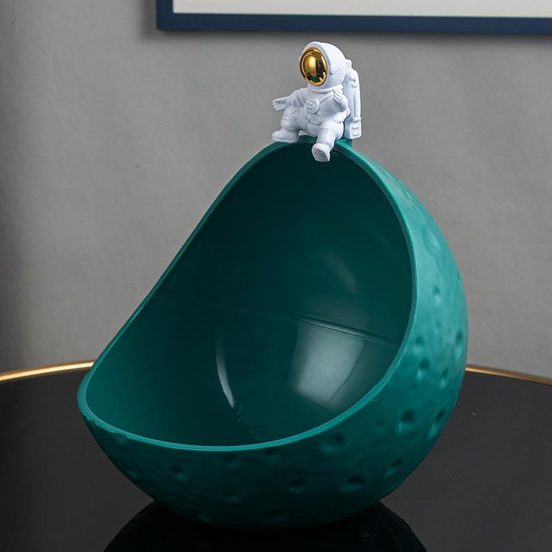

Космонавт Чаша для хранения Смола Космическая тема Настольный органайзер Форма луны Домашний декор Поднос для ключей, закусок, монет, аксессуаров