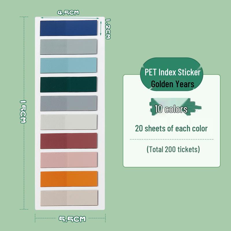 Translucent Morandi Color Sticky Notes