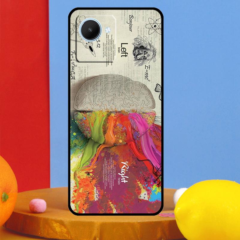 Brain Art For Realme C55 C53 C67 C51 C35 C33 C31 C30 C25s C21Y GT Neo 6 5 9 10 11 12 Pro Plus Case