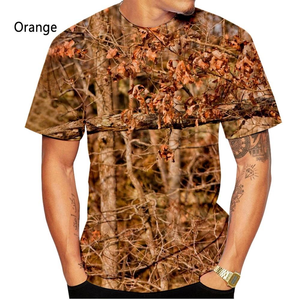 Lovecké maskovací tričko Letní tričko Pánské 3D potisk Streetwear oblečení Oblečení s krátkým rukávem Luxusní tričko Pánské oblečení