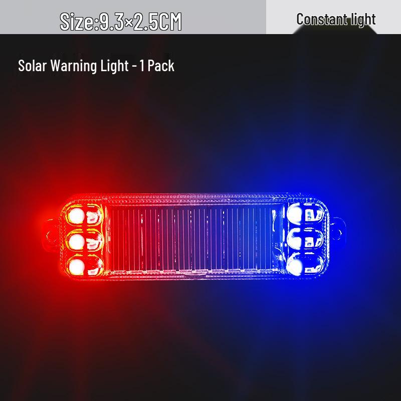 Solar-Powered Wireless Motorcycle & Electric Car Anti-Rear-End Warning Light