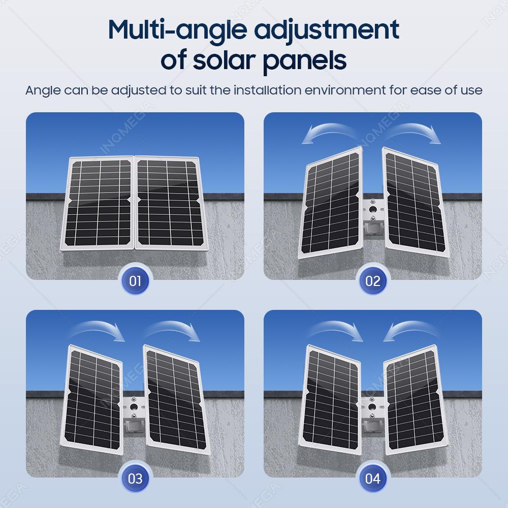 Kamera wideo do monitoringu bezpieczeństwa 2K 4MP 4G PTZ z panelem słonecznym, 32000 mAh, ładowanie akumulatorów litowo-jonowych