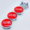 AAZD1 4pcs 3D 62mm Car emblem Wheel hub Center Cap For 56mm OZ Badge covers sticker Decals Styling accessories