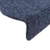 Self Adhesive Stair Treads 10 pcs 65 x 21 x 4 cm Blue Semi Round Large