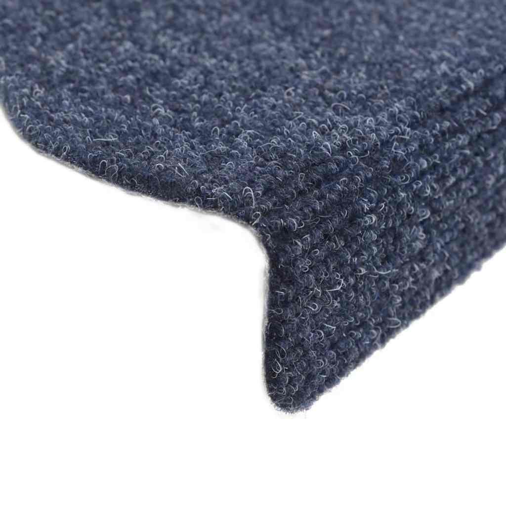 Self Adhesive Stair Treads 10 pcs 65 x 21 x 4 cm Blue Semi Round Large