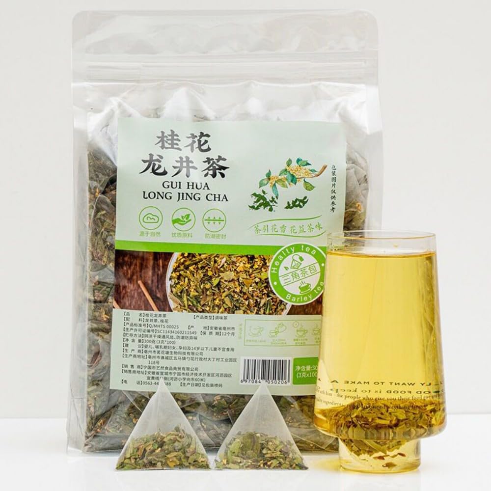 

Bacilio Guihua Longjing Guihua Osmanthus Longin Longjing Сочетание османтуса и цветочного чая Bubble Flower в треугольном чайном пакетике Чай, чай, чай, чай,