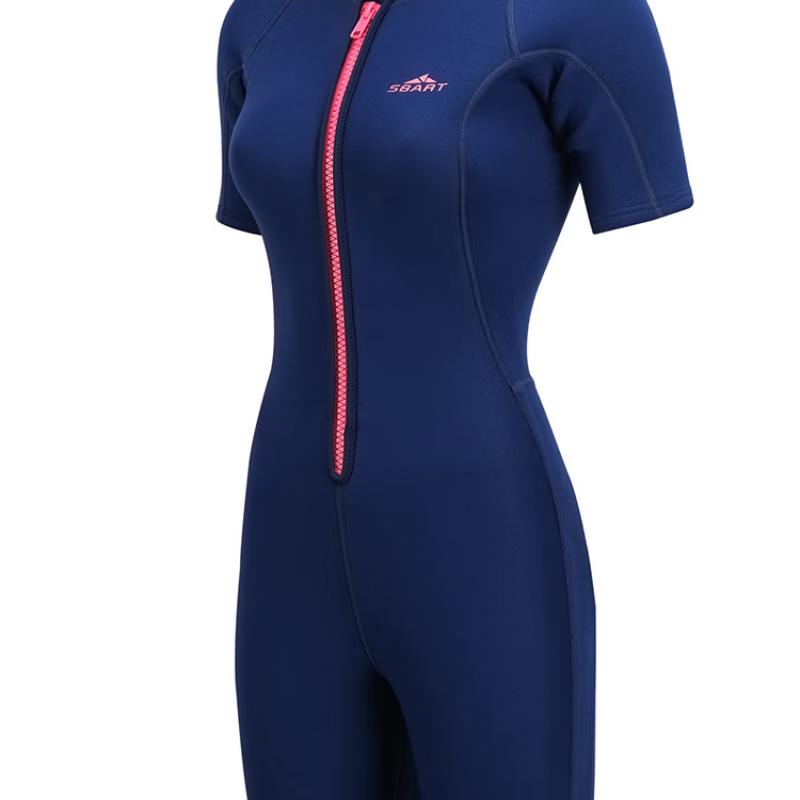 SBART Women's 2MM Short Sleeve One-Piece Wetsuit