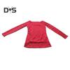 Women Tops Skew Collar Long Sleeve Lace Shirt Hollow Lace Splicing Solid Color Slim Fit Embroidery Lace Flower Tops