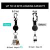 Keychain Tool Lanyard Clip Retractable Badge Holder Clip Key Ring Clips Badge Reel Clip Keychain