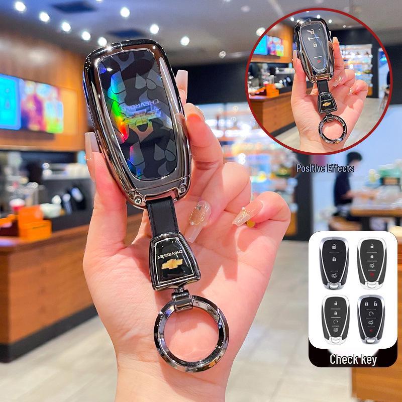 Compatible Key Cover for Chevrolet Malibu XL, Orlando, Cruze, Trax, Trailblazer - Full Coverage Shell