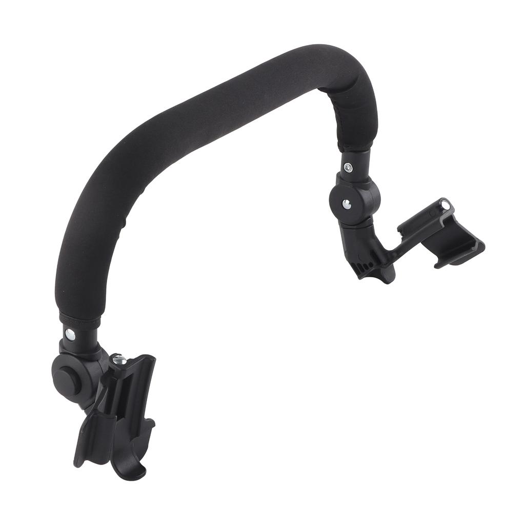 Baby Stroller Bumper Bar Universal Adjustable Angle Stroller Armrest Comfortable Silicone Stroller