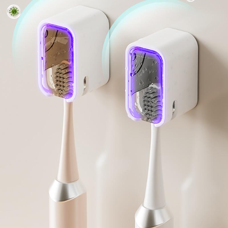 Dustproof Wall Mounted Toothbrush Holder With Cover Self Adhesive Toothbrush Storage Organizer For Shower Bathroom