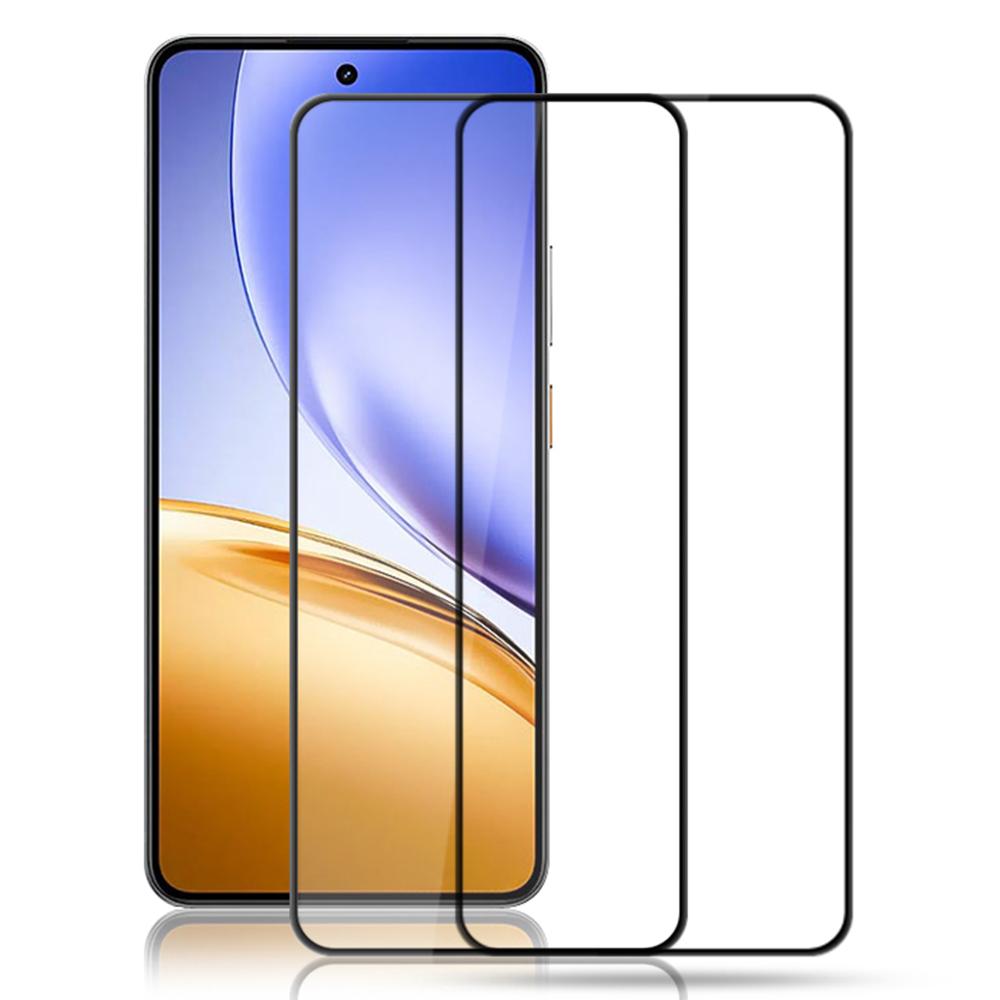 AMORUS 2Pcs For Realme 14 5G/14T 5G Screen Protector Shatterproof Silk Printing Tempered Glass Film