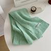 High quality~ blended knitted twist solid color thickened soft waxy scarf women's autumn and winter versatile couple scarf
