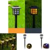 Retro Solarbetriebene Gartenlampe mit warmem Licht für Terrassen- und Wegdekoration