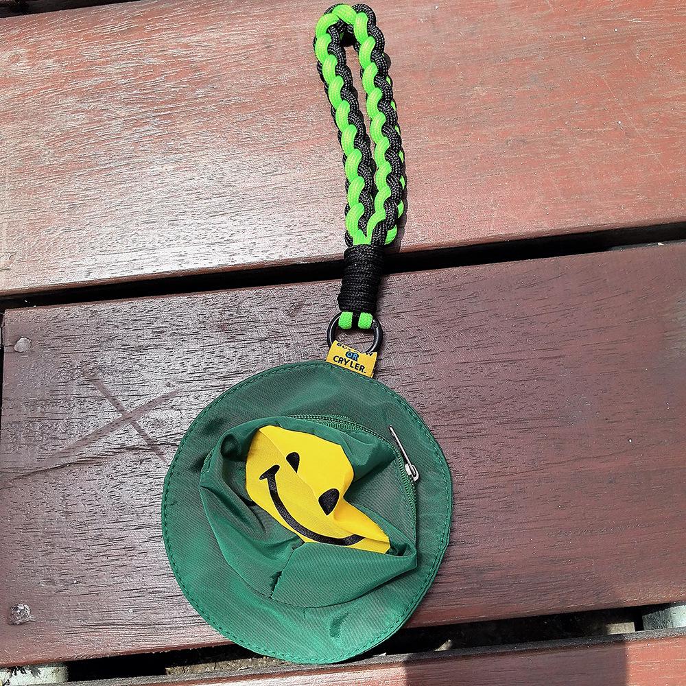 2-Piece Set: Coin Purse & Mobile Phone Anti-Lost Lanyard, Smiley Backpack Pendant, Keychain Accessories