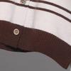 Korean Style Retro Color Block Striped Cardigan Sweater - Thickened Autumn/Winter Outerwear Women