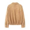 Women's Solid Color Long Sleeved Zipper Casual Top Jacket Jacket