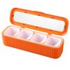 4 In 1 Seasoning Box Combination Set Household Kitchen Salt Monosodium Glutamate Seasoning Can Chili Seasoning Integrated Multiple Storage Box Set
