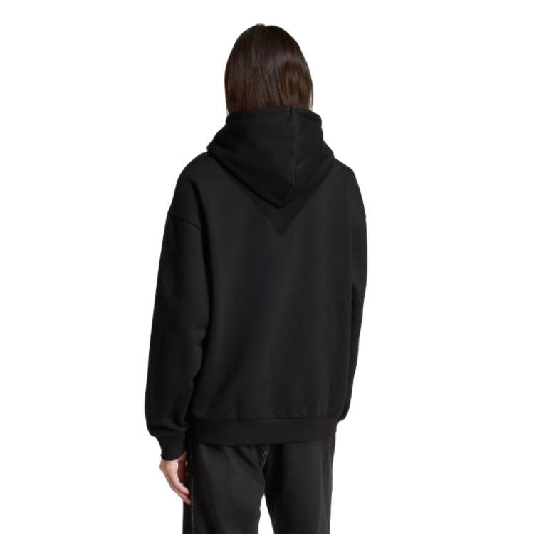 adidas Adicolor Baggy Hoodie, Men Black Loose Streetwear Sweatshirt JC6251