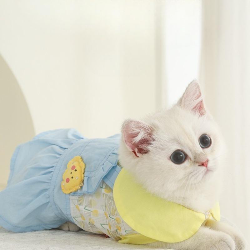 Summer Thin Pet Clothes Cat and Dog Vest Skirt