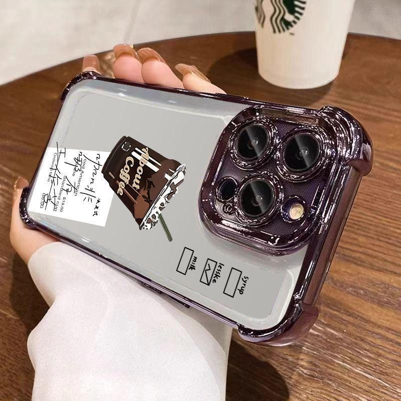 

Apple 17 Pro Max iPhone Case: Electroplated Airbag Corners, Fits iPhone 13-16, High-End Feel, Niche Design. XR