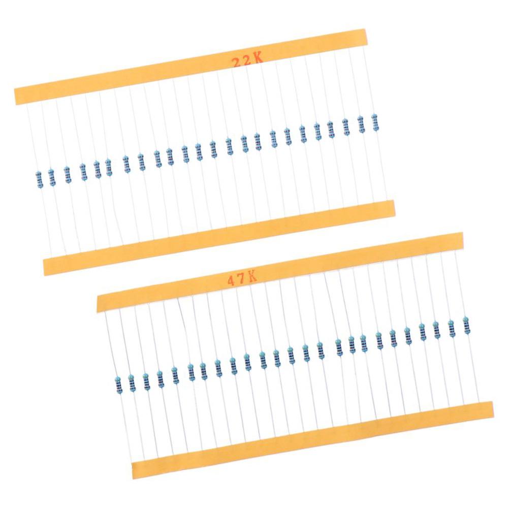 525pcs 17 Values Resistors Assortment Kit 0.25W 1/4W Resistors Metal Film Resistor Kit  Electronics