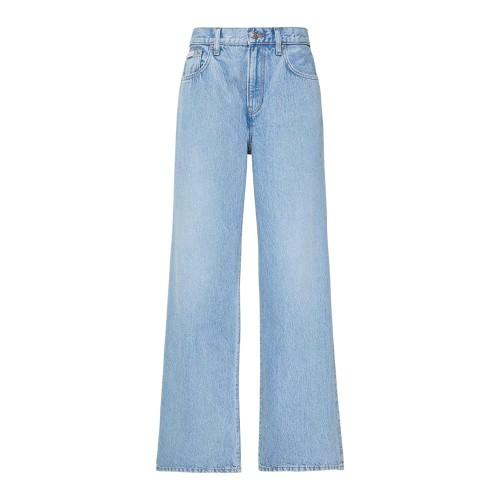 Calvin Klein Kadın Geniş Bacak Kot Pantolon