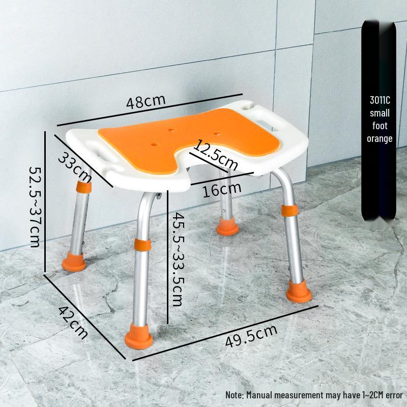 Rutschfester Aluminium-Bade-/Duschhocker für ältere Menschen & Schwangere