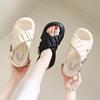 Fashion Muffins Shoe Beach Sandal Woman Luxury Increasing Height Shoes Lady 2025 Clogs With Heel Flat Comfort Gladiator New Outside Real