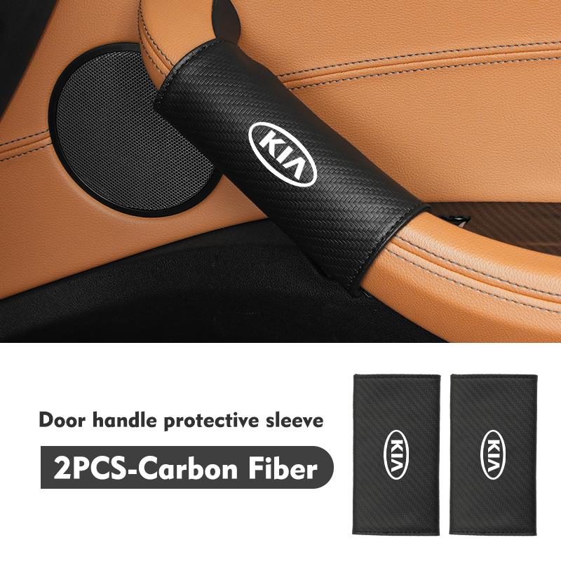 AAOH1 For KIA Car Door Handle Leather Auto Protective Case Cover Ceed Sportage Rio K5 K2 Optima Cerato Proceed Venga