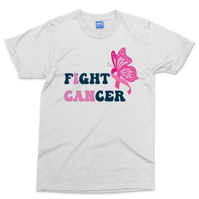 Krebs bekämpfen Schmetterling T-Shirt Bewusstsein Familie Unterstützung Geschenk Überlebender Schleife T-Shirt