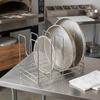 Draining Pizza Pan Rack Versatile Organizer for Restaurant Cooking 4 Slots 37x22x25cm