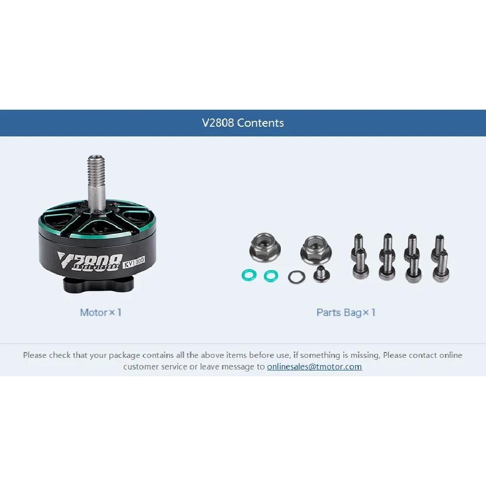 T-Motor New VELOX V2808 1300KV 1500KV 1950KV Motor W/4mm Shaft for RC FPV 4-5inch Cinewhoop 7-8inch Long Range Cinelifter Drone