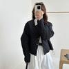 Autumn and winter women's light cotton-padded jacket, short round neck rhombus thermal cotton-padded jacket