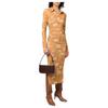 By Far Crocodile Pattern Embossed Zipper Closure Leather Mahjong Bag Handheld Shoulder Bag Women bags Brown 22PFRCLSSEQCCEMED