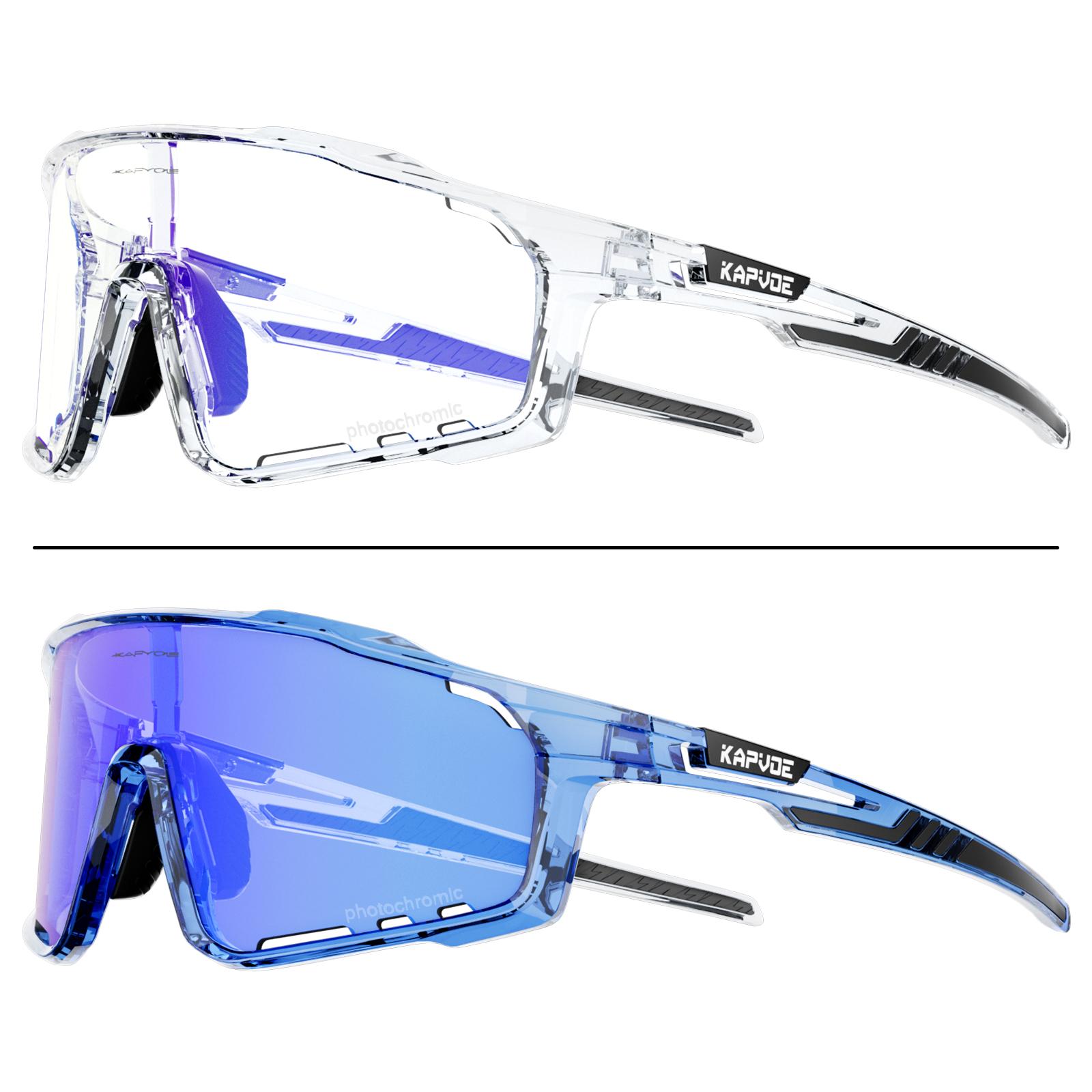 Kapvoe The World s First Photochromic Frame Glasses for Men Women Sports Sunglasses Outdoor Frame Discoloration Bike Glasses Photochromic frame