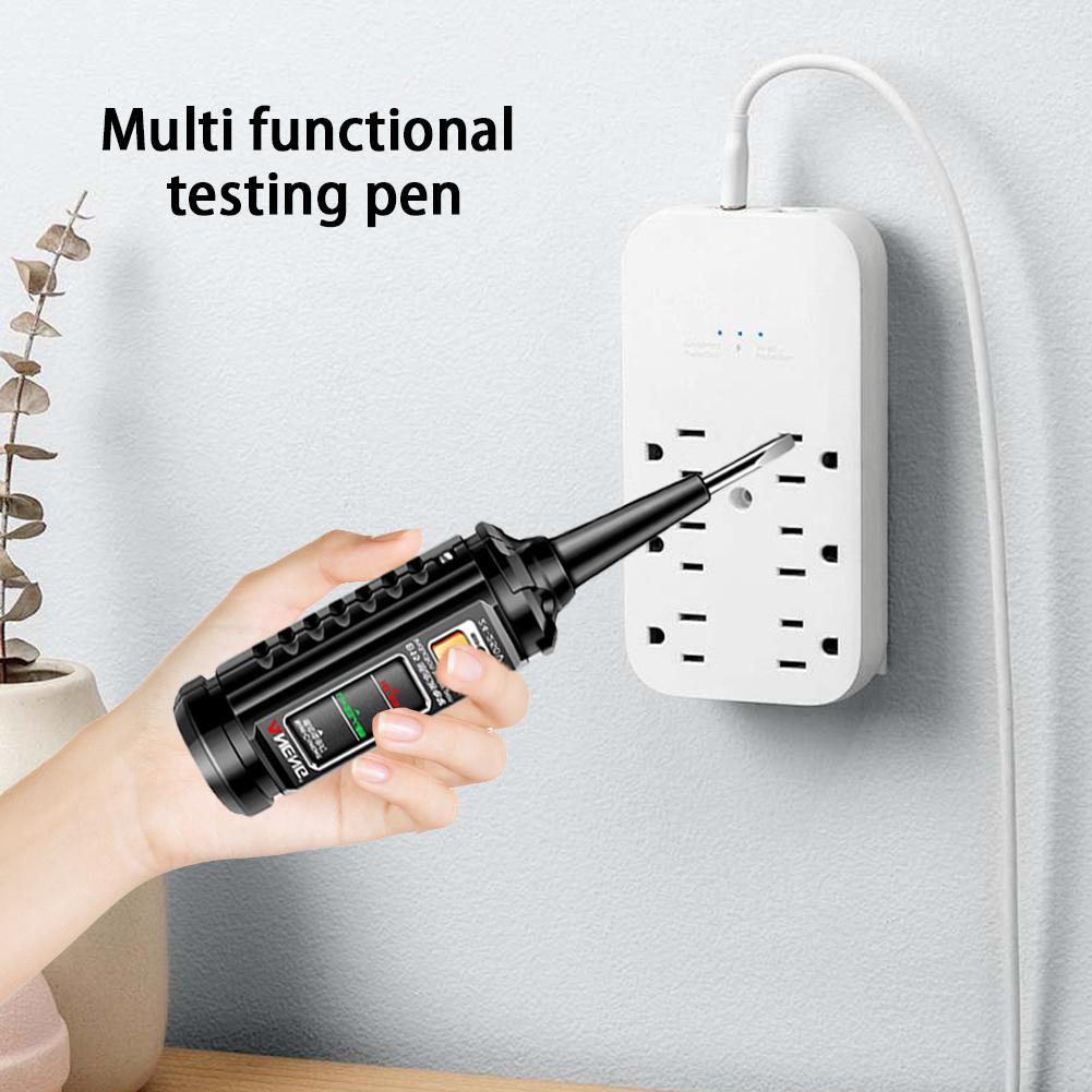 24-250V Professional AC Voltage Detection Pen Highlight Color Light Electrician Screwdriver NCV Electricity Pen Electrical Tools